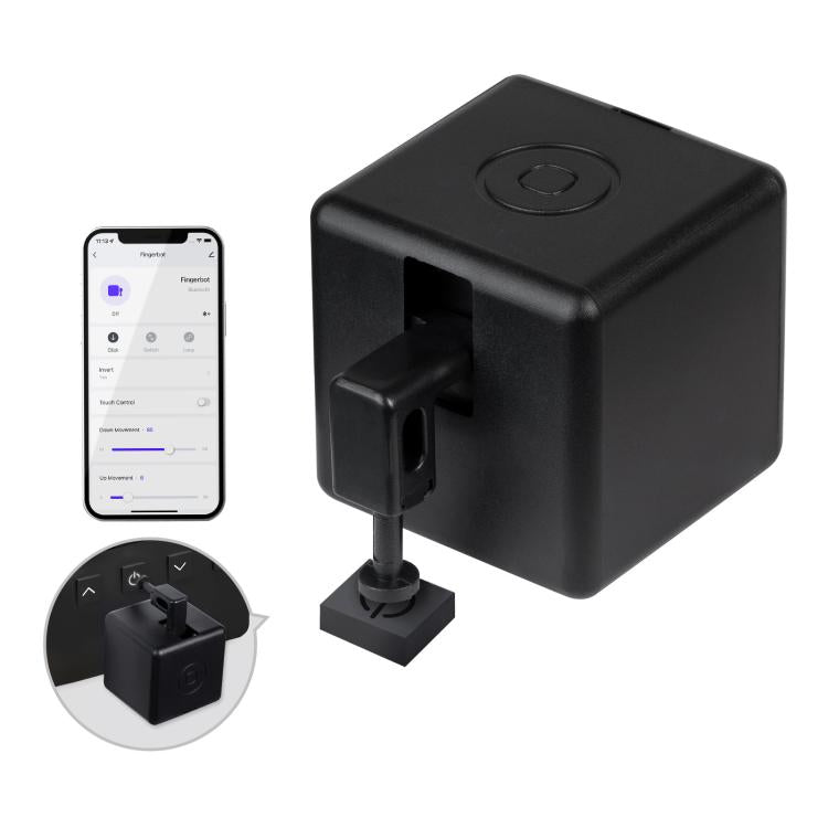 BS-FB-V3 Bluetooth Intelligent Remote Control Thumb Robot, White, Black, White + Robotic Arm