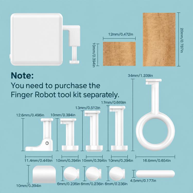 ZS-FB-V3 Wireless Intelligent Remote Control Thumb Robot, White Thumb Robot, Robot + Robotic Arm
