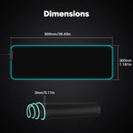 WL-MP-RIC Colorful RGB Lights WIFI Mouse Desk Pad