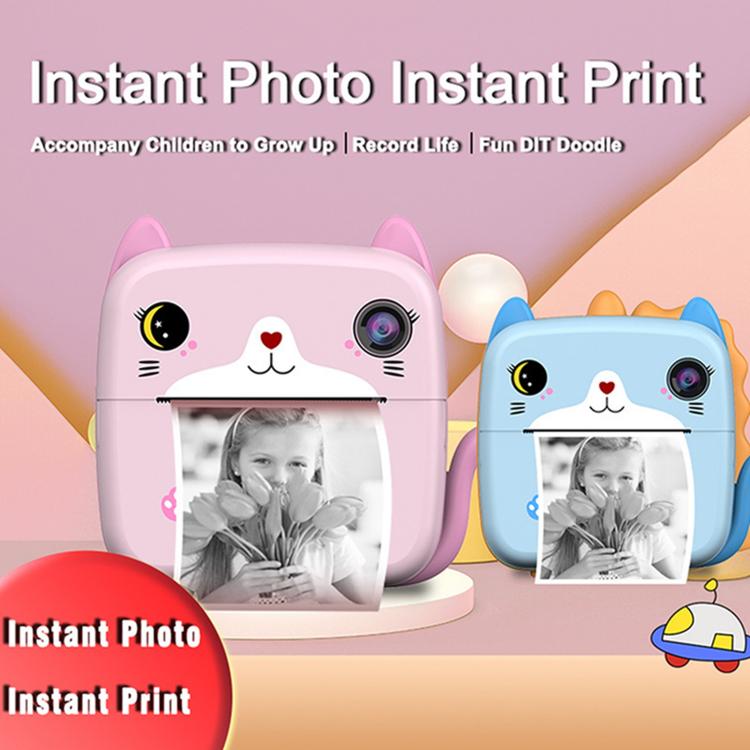 A21 2.4 inch 2400w HD Kids Instant Print Camera, Standard Type No Memory Card