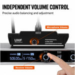 XTUGA CM240 UHF 4-Channel Wireless Conference Microphone System, EU Plug, US Plug, UK Plug, AU Plug