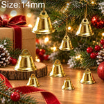 100 PCS/Pack Christmas Metal Open Bell Trumpet Bells DIY Craft Accessories, 11mm, 12mm, 14mm, 16mm, 18mm, 21mm, 26mm, 30mm, 32mm, 38mm, 43mm, 45mm