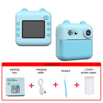 A22 2.4 inch HD IPS Screen Kids Instant Print Camera, Support Video Recording, Includes a roll of Photographic Paper