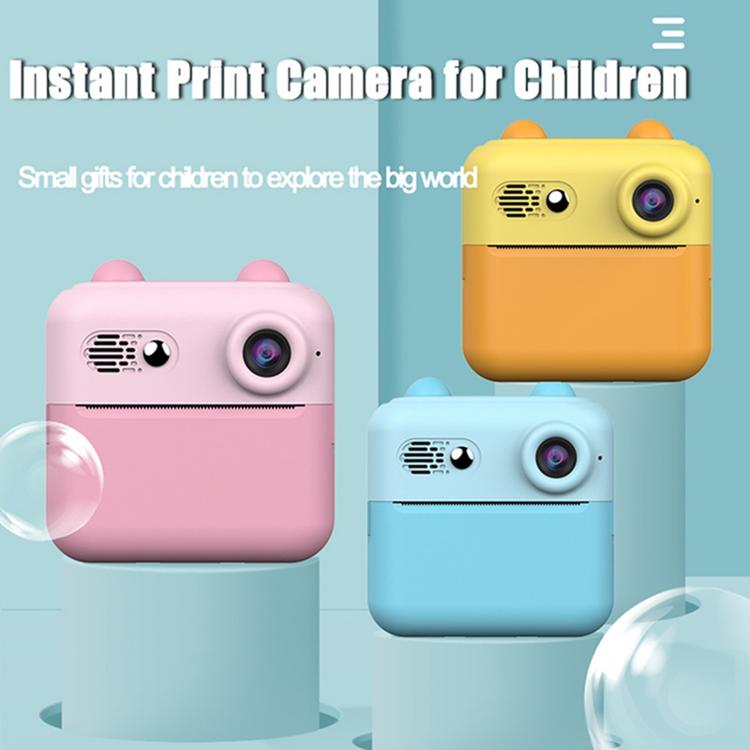 A22 2.4 inch HD IPS Screen Kids Instant Print Camera, Support Video Recording, Includes a roll of Photographic Paper