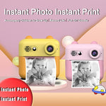 A22 2.4 inch HD IPS Screen Kids Instant Print Camera, Support Video Recording, Includes a roll of Photographic Paper