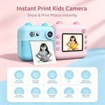 A22 2.4 inch HD IPS Screen Kids Instant Print Camera, Support Video Recording, Includes a roll of Photographic Paper