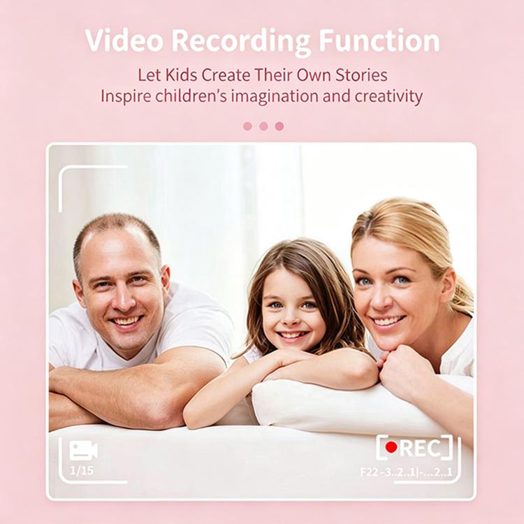 A22 2.4 inch HD IPS Screen Kids Instant Print Camera, Support Video Recording, Includes a roll of Photographic Paper