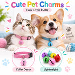 100 PCS/Pack Painted Small Round Bell Charms for DIY Keychains, Pet Accessories and Christmas Decor, 14mm, 18mm, 22mm
