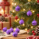 100 PCS/Pack Painted Small Round Bell Charms for DIY Keychains, Pet Accessories and Christmas Decor, 14mm