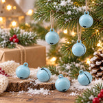100 PCS/Pack Painted Small Round Bell Charms for DIY Keychains, Pet Accessories and Christmas Decor, 14mm