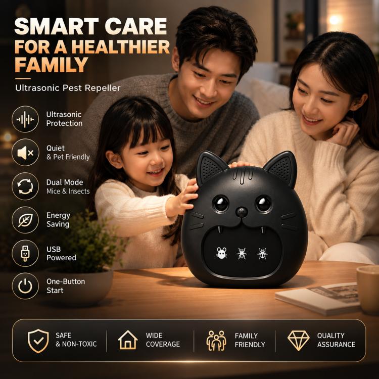 M1 Cat-Shaped Ultrasonic Mouse and Pest Repeller