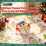 Christmas Themed 3D Pegboard Mushroom Nails Kids DIY Educational Toy Set