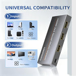 NK-HF3 1080P HDMI 2-In 1-Out Dual-View Splitter with Remote Control, Support PIP Function, 2-In 1-Out Dual-View Splitter