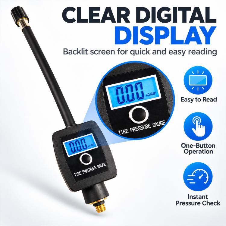 BIKERSAY PM100 Bicycle Electronic Digital Tire Pressure Gauge