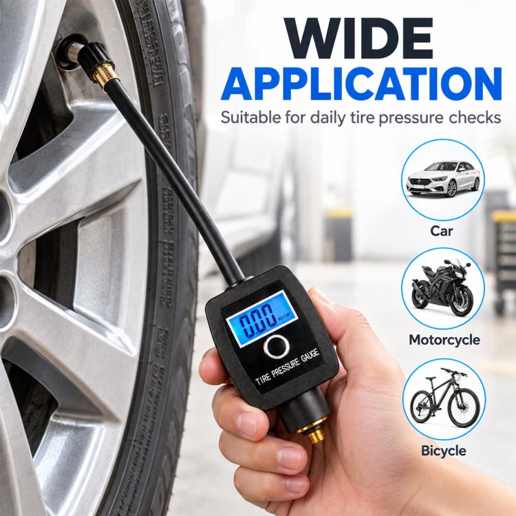 BIKERSAY PM100 Bicycle Electronic Digital Tire Pressure Gauge