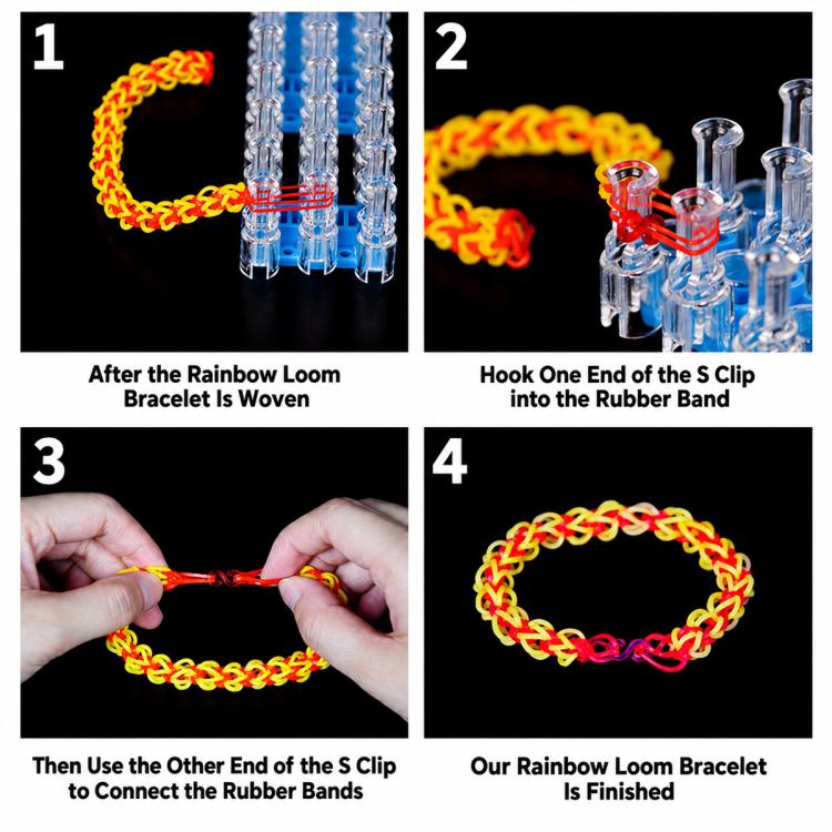 S-Clips DIY Bracelet Accessories for Rainbow Rubber Bands, 1000 PCS/Pack, 1500 PCS/Pack, 2000 PCS/Pack
