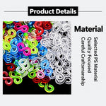 S-Clips DIY Bracelet Accessories for Rainbow Rubber Bands, 1000 PCS/Pack, 1500 PCS/Pack, 2000 PCS/Pack