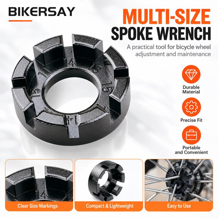 BIKERSAY BT057A Bicycle Spoke Wrench Rim Adjustment Tool