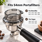 54mm Coffee Dosing Funnel Anti Spill Ring for Breville Espresso Portafilters
