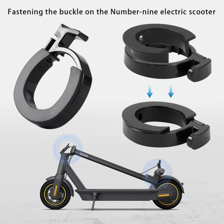 Electric Scooter Buckle Stem Folding Ring Parts and Base Component for Ninebot Max G30 / G30D, Buckle Folding Ring Parts