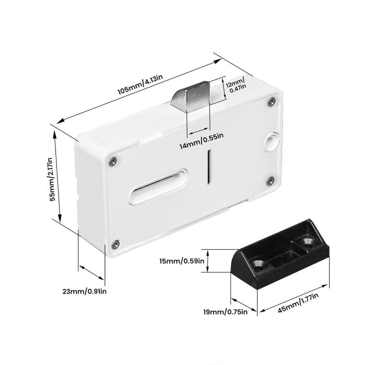 BDL-L1 Graffiti APP Bluetooth Smart Cabinet Door Lock, Supports Remote Control Unlocking