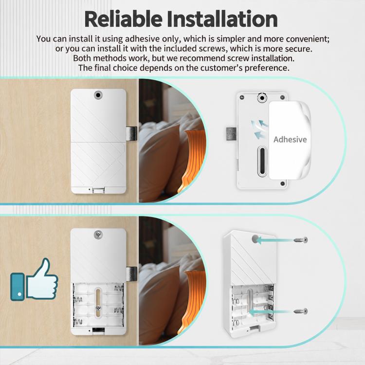 BDL-L1 Graffiti APP Bluetooth Smart Cabinet Door Lock, Supports Remote Control Unlocking
