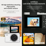 D72 4K Digital Camera with 180 Degree Flip Screen, 5MP Sensor, AF Auto Focus, 16X Digital Zoom and Flash
