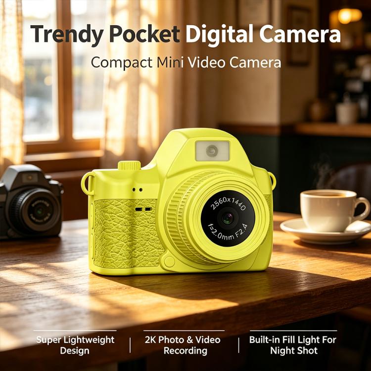 S161 Mini Thumb Camera with 1440P 2K Video Recording, 1.47 inch IPS Color Screen