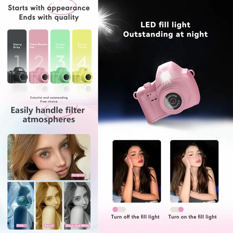 S161 Mini Thumb Camera with 1440P 2K Video Recording, 1.47 inch IPS Color Screen