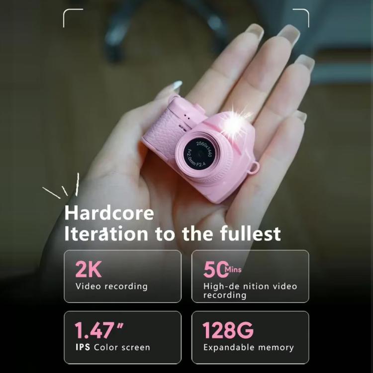 S161 Mini Thumb Camera with 1440P 2K Video Recording, 1.47 inch IPS Color Screen