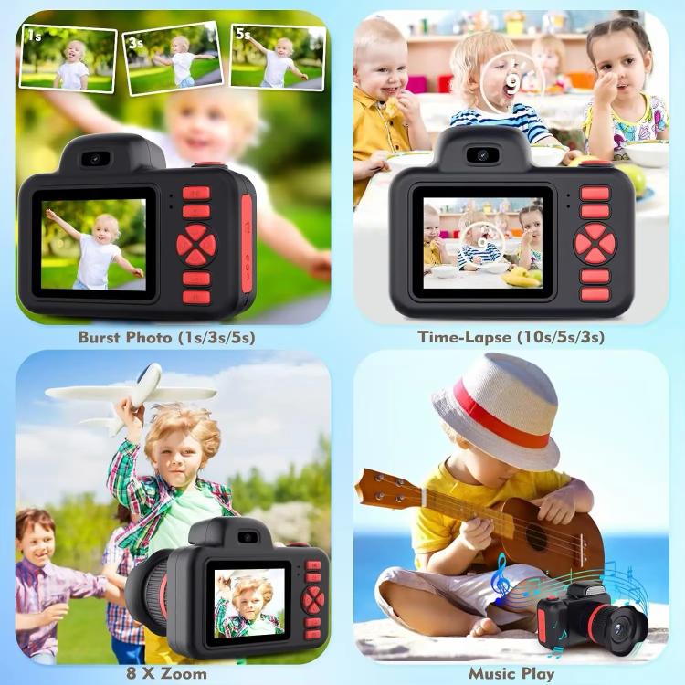 D31 Kids Digital SLR Camera with 10MP Pixels, 5X Optical Zoom, HD Video Recording