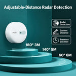 Compatible With ZigBee Tuya Smart Home Human Presence Sensor 24GHz Radar Motion Detection Sensor with App Timer