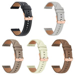 xDfind Rose Gold Buckle Black Shark Fine Grain Vegan Leather Watch Band, For Amazfit T-Rex 3