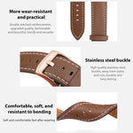 xDfind Rose Gold Buckle Black Shark Fine Grain Vegan Leather Watch Band, For Amazfit T-Rex 3