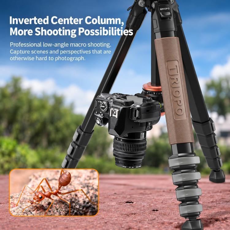 TRIOPO Heracles 405 + X2 Tripod with Ball Head for Photography and Video Shooting, Heracles 405 + X2