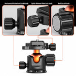 TRIOPO Heracles 405 + X2 Tripod with Ball Head for Photography and Video Shooting, Heracles 405 + X2