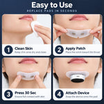 2 PCS/Pack Electrode Pad for Sleep Snoring, Electrode Pad