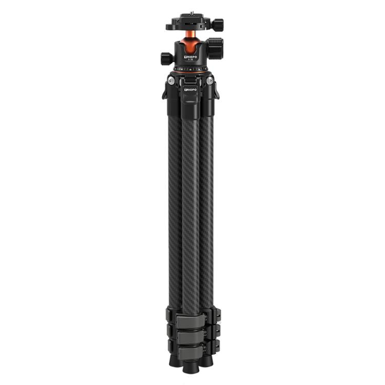 TRIOPO TS-254B+X2 Carbon Fiber Tripod with Ball Head for Photography and Video Shooting, TS-254B+X2