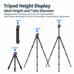 TRIOPO TS-254B+X2 Carbon Fiber Tripod with Ball Head for Photography and Video Shooting, TS-254B+X2