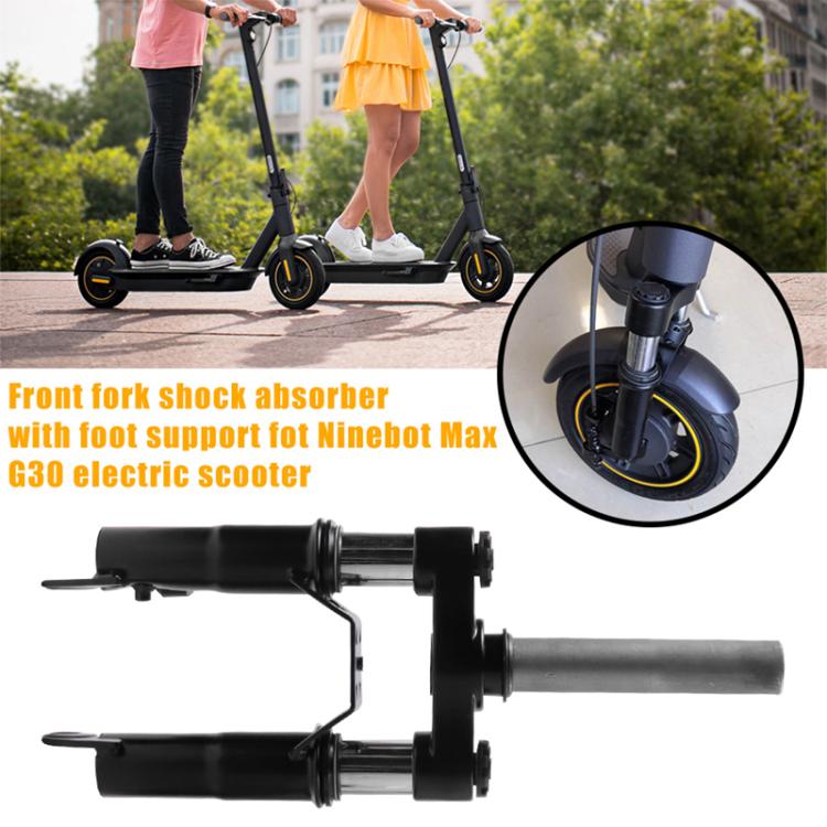 Front Fork Shock Absorber Set for Ninebot Max G30 / G30D, Shock Absorber + Extended Foot