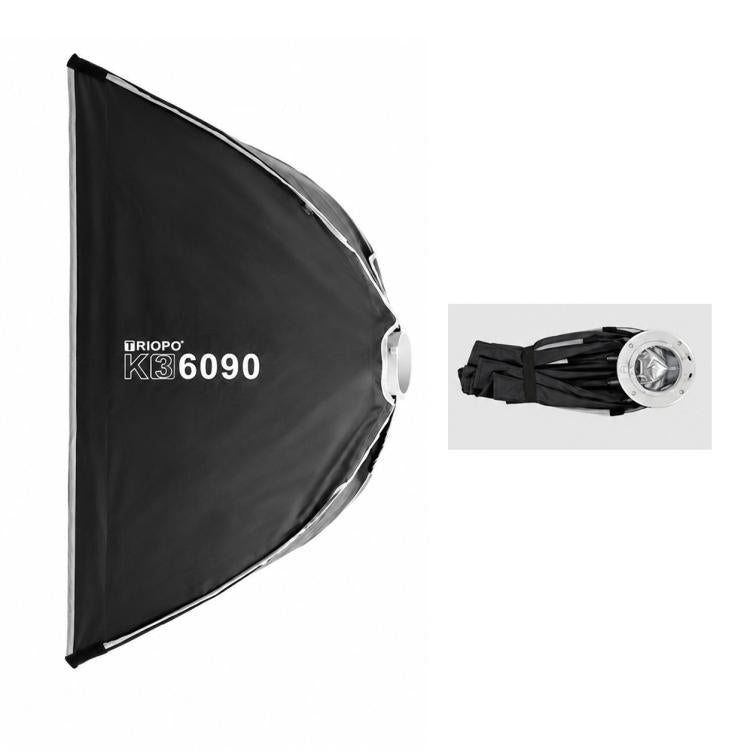 TRIOPO K3 Series Side-Fold Rectangular Quick-Mount Softbox, K3-6090 Bowens, K3-6090 Bowens + Grid, K3-6090 Top Light, K3-6090 Top Light + Grid, K3-30120 Bowens, K3-30120 Bowens + Grid, K3-30120 Top Light, K3-30120 Top Light + Grid