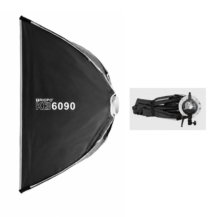 TRIOPO K3 Series Side-Fold Rectangular Quick-Mount Softbox, K3-6090 Bowens, K3-6090 Bowens + Grid, K3-6090 Top Light, K3-6090 Top Light + Grid, K3-30120 Bowens, K3-30120 Bowens + Grid, K3-30120 Top Light, K3-30120 Top Light + Grid