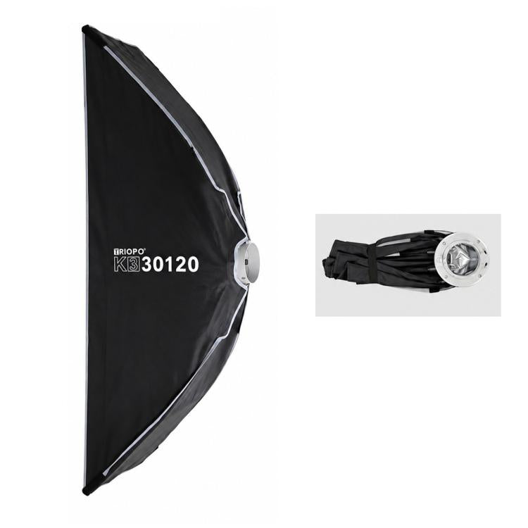 TRIOPO K3 Series Side-Fold Rectangular Quick-Mount Softbox, K3-6090 Bowens, K3-6090 Bowens + Grid, K3-6090 Top Light, K3-6090 Top Light + Grid, K3-30120 Bowens, K3-30120 Bowens + Grid, K3-30120 Top Light, K3-30120 Top Light + Grid