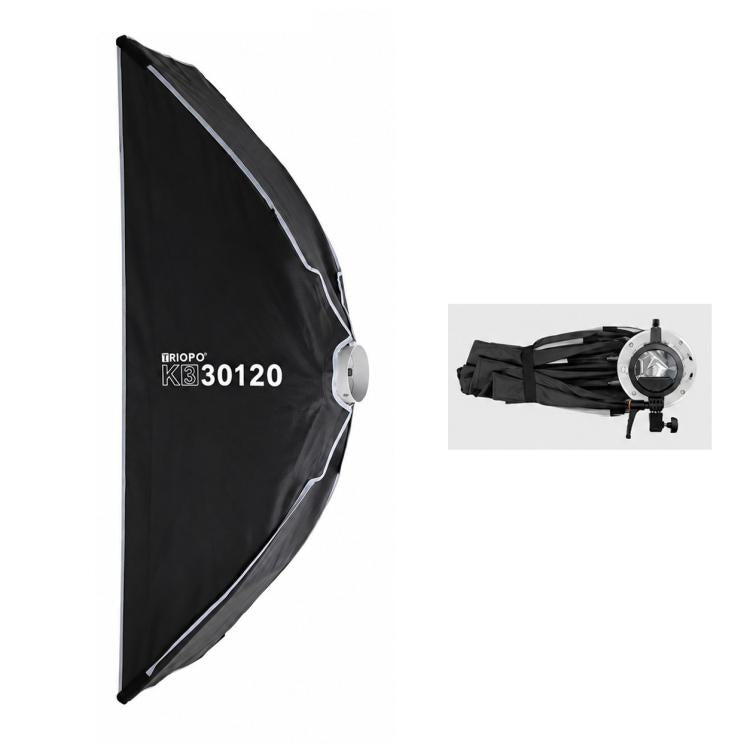 TRIOPO K3 Series Side-Fold Rectangular Quick-Mount Softbox, K3-6090 Bowens, K3-6090 Bowens + Grid, K3-6090 Top Light, K3-6090 Top Light + Grid, K3-30120 Bowens, K3-30120 Bowens + Grid, K3-30120 Top Light, K3-30120 Top Light + Grid