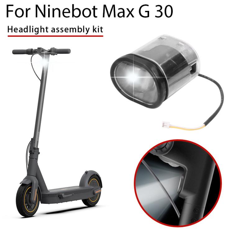 Electric Scooter Headlight Assembly Front Light for Ninebot Max G30 / G30D, Front Light