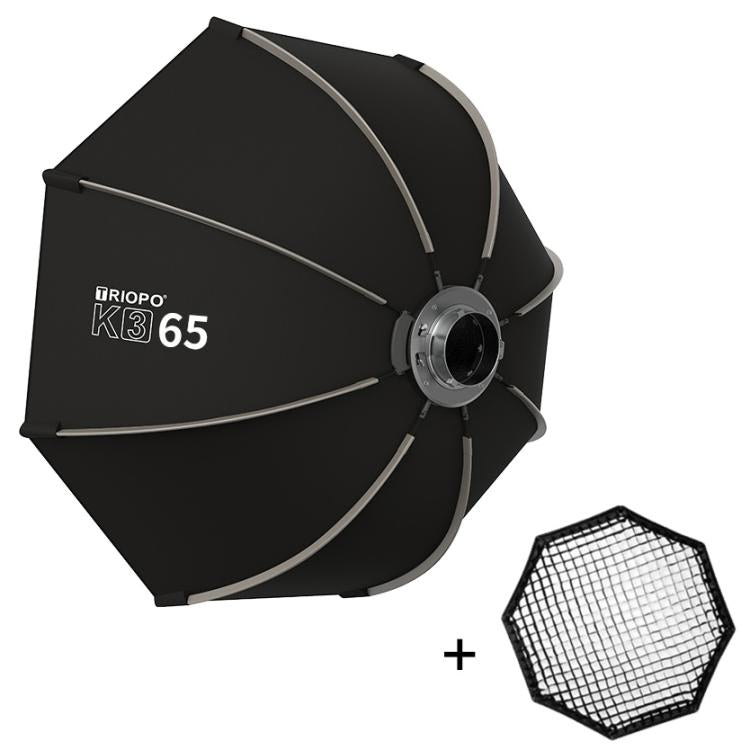 TRIOPO K3 Series Quick Setup Octagon Softbox with Detachable Bowens Mount, K3-55, K3-55 + Grid, K3-65, K3-65 + Grid, K3-90, K3-90 + Grid, K3-120, K3-120 + Grid