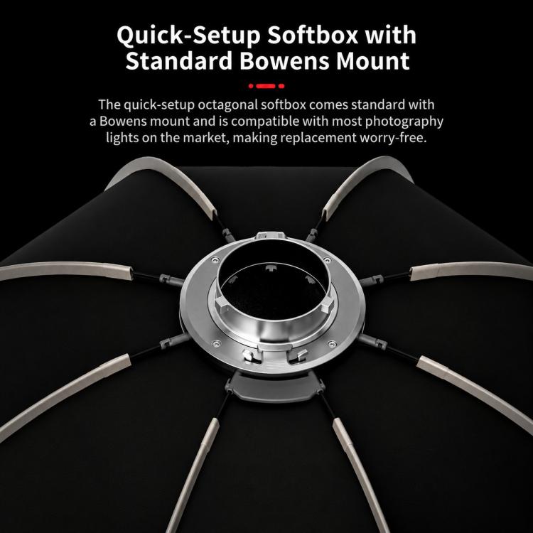 TRIOPO K3 Series Quick Setup Octagon Softbox with Detachable Bowens Mount, K3-55, K3-55 + Grid, K3-65, K3-65 + Grid, K3-90, K3-90 + Grid, K3-120, K3-120 + Grid