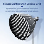 TRIOPO KP2 Series Deep Parabolic Softbox with Bowens Mount, KP2-60 + Grid, KP2-70 + Grid, KP2-90 + Grid, KP2-120 + Grid