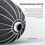 TRIOPO KP2 Series Deep Parabolic Softbox with Bowens Mount, KP2-60 + Grid, KP2-70 + Grid, KP2-90 + Grid, KP2-120 + Grid