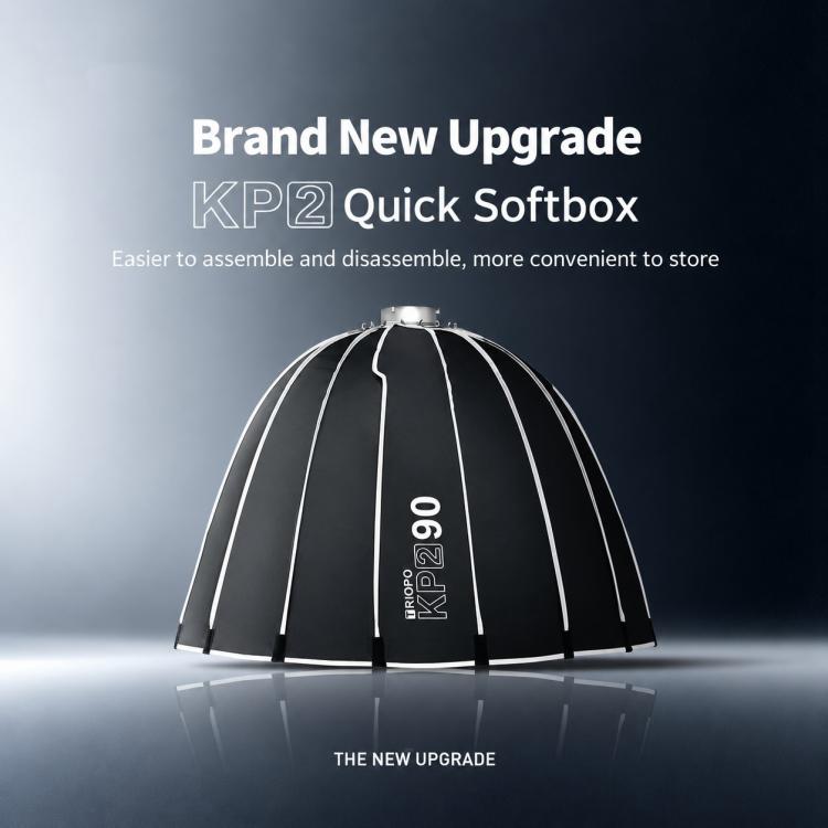 TRIOPO KP2 Series Deep Parabolic Softbox with Bowens Mount, KP2-60 + Grid, KP2-70 + Grid, KP2-90 + Grid, KP2-120 + Grid